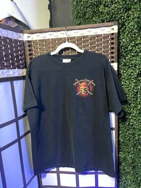 Vintage Disneyland Resort Pirates of the Caribbean Double Sided Graphic T-Shirt